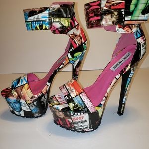 Steve Maddon Turnitup "Vogue" heels size 6.5 RARE!